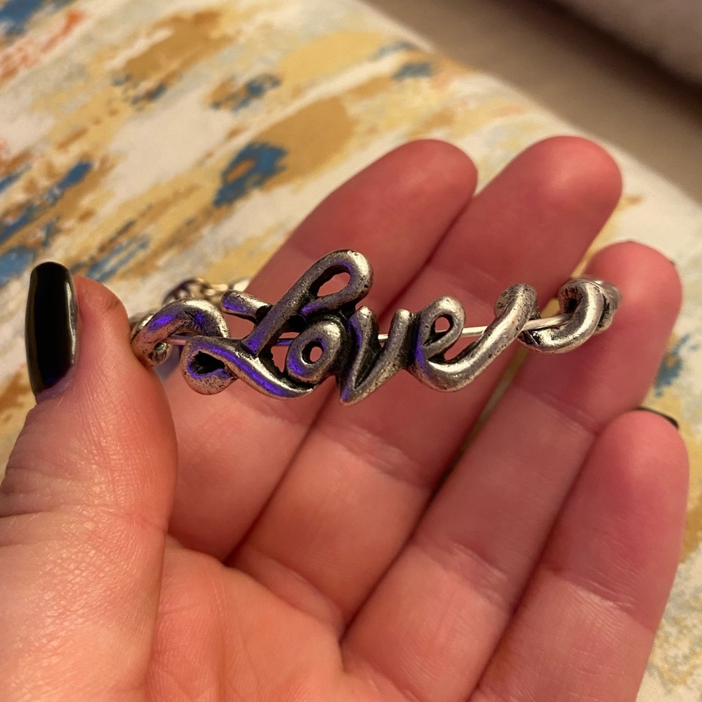 alex and ani wrap bracelet (love)